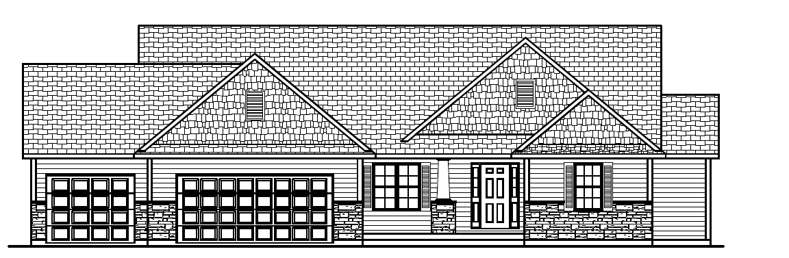 Plan 1750 (3BR/2BA/3CAR) - Winfield Homes